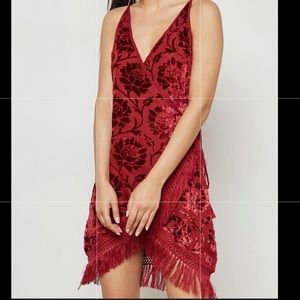 GLAMOROUS Fringe Wrap Dress (NWT)